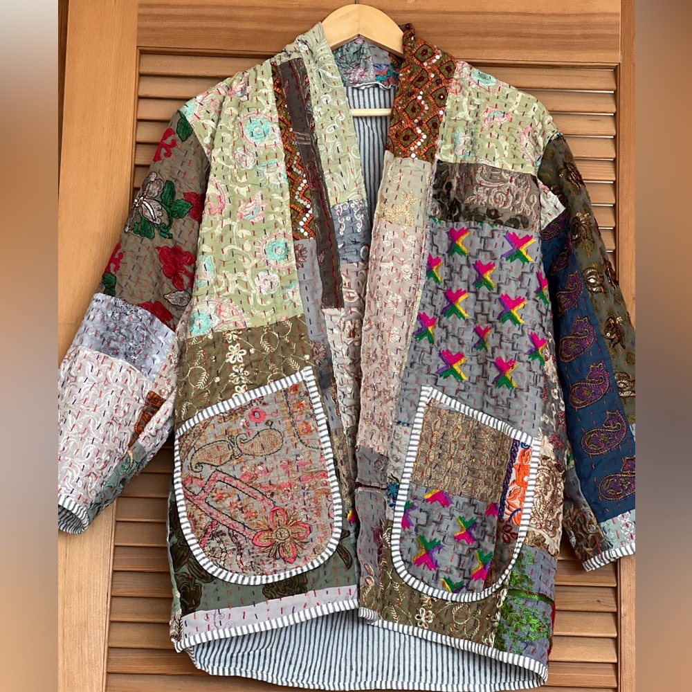 India tapestry jacket M